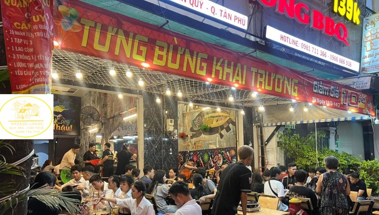 Cho thuê Nhà Tân Hương, 250m2, NGANG 10M - TẶNG QUÁN NHẬU